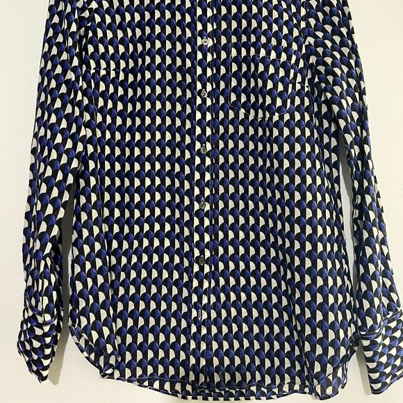 J.Crew Silk/Cotton Shirt Size 0 - Picture 3 of 10